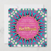 Hip Groovy Princess Bat Mitzvah uitnodiging (Voorkant)