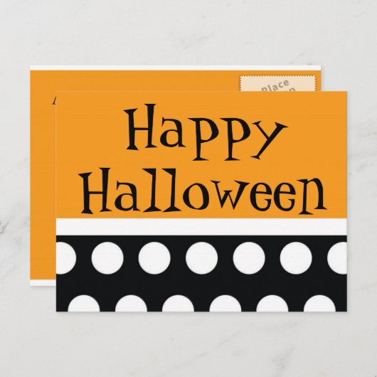 Hip Halloween Briefkaart Uitnodiging (Voorkant / Achterkant)