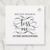 Hip Heup Hoera Gooi Mij Petals Bruiloft Bedankjes Labels (Achterkant)