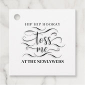 Hip Heup Hoera Gooi Mij Petals Bruiloft Bedankjes Labels (Voorkant)