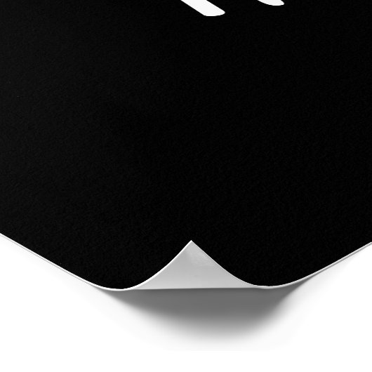 Hip Heup Hoo-ray Funny Sting Ray Pun Dark BG Poster (Hoek)