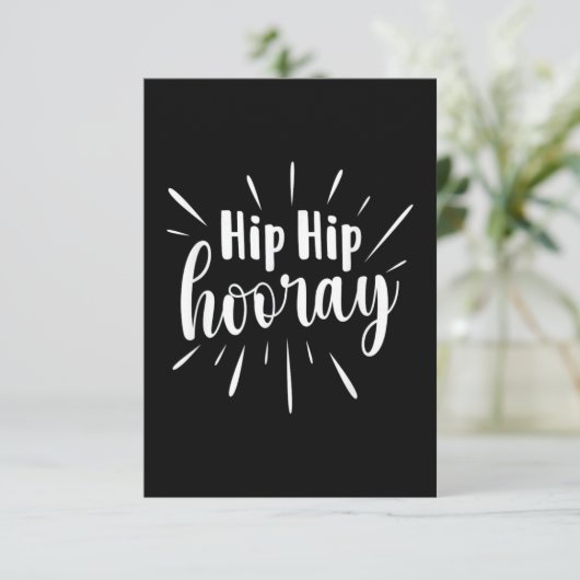 Hip Hip Hoera Beterschap Kaart (Staand voorkant)