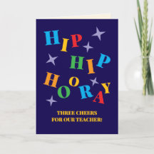 Hip Hip Hoera Dank Je Docent Confetti