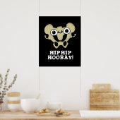 Hip Hip Hoera Grappige Anatomie Woordspeling Donke Poster (Keuken)