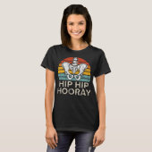 Hip Hip Hoera Heupvervanging Grappige Fysiotherapi T-shirt (Voorkant volledig)