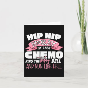 Hip Hip Hoera Laatste Chemo Viering Kanker Kaart