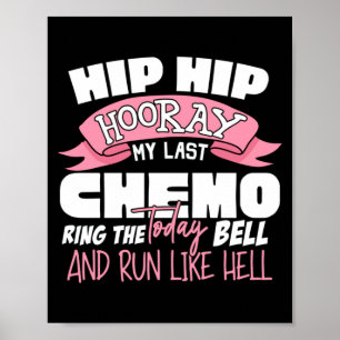 Hip Hip Hoera Laatste Chemo Viering Kanker Poster