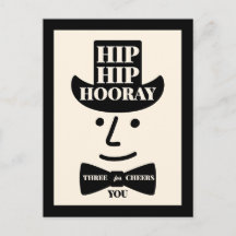 Hip Hip Hoeraa Drie Hoeraatjes voor Jou Typografie