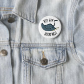 Hip Hip Hoo-ray Grappige Pijlrog Woordspeling Ronde Button 5,7 Cm (In situ)