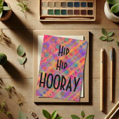 Hip Hip Hoor Leuk Moderne Whimsical Inspirivity Kaart