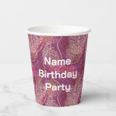 Hip Hip Hooray Abstract Art Papieren Bekers (Achterkant)