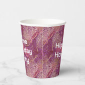 Hip Hip Hooray Abstract Art Papieren Bekers (Rechts)