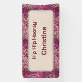 Hip Hip Hooray Adult Birthday Spandoek (Verticaal)