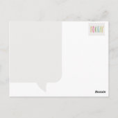 Hip Hip Hooray Briefkaart (Achterkant)