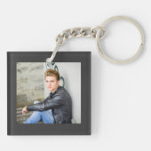 Hip hip hooray foto afstuderen foto sleutelhanger (Achterkant)