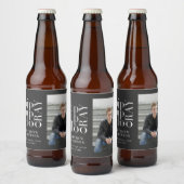 Hip hip hooray fotograduatie party bier etiket (Flessen)