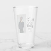 Hip hip hooray fotograduatie party glas (Achterkant)