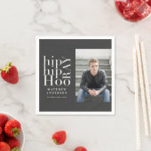 Hip hip hooray fotograduatie party servet (Insitu)