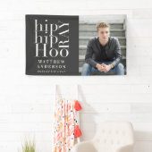 Hip hip hooray fotograduatie party spandoek (Insitu)