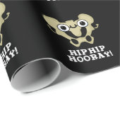 Hip Hip Hooray Funny Anatomy Pun Dark BG Cadeaupapier (Rol Hoek)