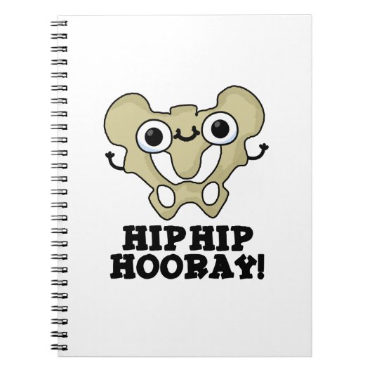 Hip Hip Hooray Funny Anatomy Pun Notitieboek (Voorkant)