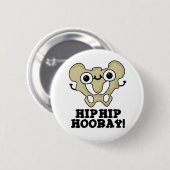 Hip Hip Hooray Funny Anatomy Pun Ronde Button 5,7 Cm (Voorkant /achterkant)
