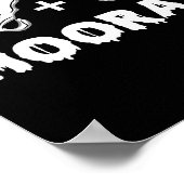 Hip Hip Hooray Funny Anatomy Pun Skeleton Bone Poster (Hoek)