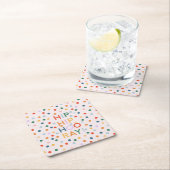 Hip Hip Hooray Gefeliciteerd Afstudeerder Verjaard Kartonnen Onderzetters (Insitu)