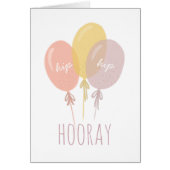 Hip Hip Hooray, Gelukkige verjaardag. Kute ballonn (Voorkant)