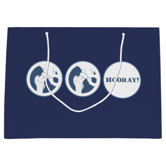 Hip hip hooray gift large cadeautasje (Voorkant)