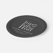 Hip hip hooray graduatie party  papieren bordje (Gekanteld)