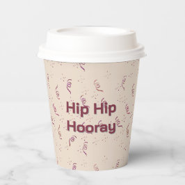Hip Hip Hooray Ribbon and Confetti Birthday Papieren Bekers