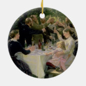Hip Hip Hurrah. Kunstpartij te Skagen, 1888 Keramisch Ornament (Achterkant)