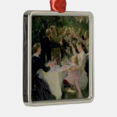 Hip Hip Hurrah. Kunstpartij te Skagen, 1888 Metalen Ornament (Rechts)