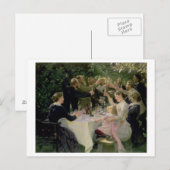 Hip Hip Hurrah. Kunstpartij te Skagen, 1888 Uitnodiging Briefkaart (Voorkant / Achterkant)