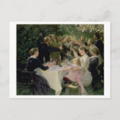 Hip Hip Hurrah. Kunstpartij te Skagen, 1888 Uitnodiging Briefkaart (Voorkant)