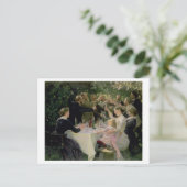 Hip Hip Hurrah. Kunstpartij te Skagen, 1888 Uitnodiging Briefkaart (Staand voorkant)