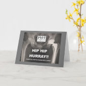 Hip Hip Hurray - Contratten op heupchirurgie Kaart (Gele Bloem)