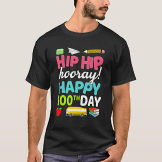 Hip Hooray 100e dag van schoolleraren T-shirt