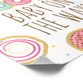 Hip Hooray Baby op weg naar Baby shower Poster (Hoek)