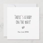 Hip Hooray Eenvoudige zwangerschapsaankondiging Ka Aankondiging (Achterkant)