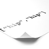 Hip Hooray Programmeringsarray Foto Afdruk (Hoek)