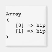 Hip Hooray Programmeringsarray Magneet (Voorkant)