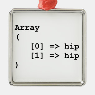 Hip Hooray Programmeringsarray Metalen Ornament
