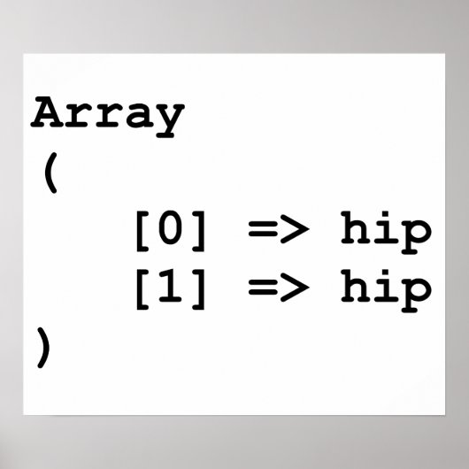 Hip Hooray Programmeringsarray Poster (Voorkant)