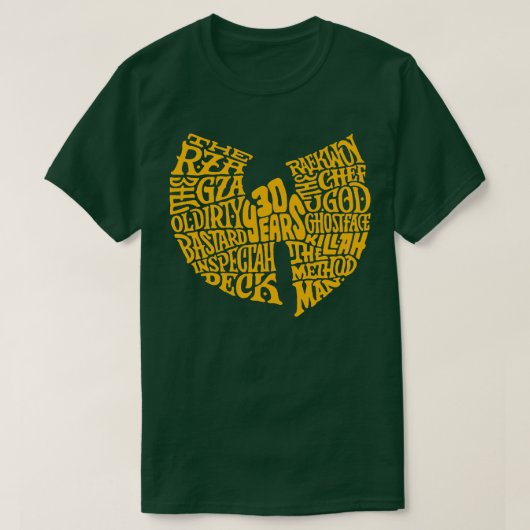 Hip Hop 30 jaar WuTang T-shirt (Design voorkant)