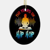 Hip Hop 50e Jubileum 50 Jaar DJ Platenspeler 197 Keramisch Ornament (Rechts)