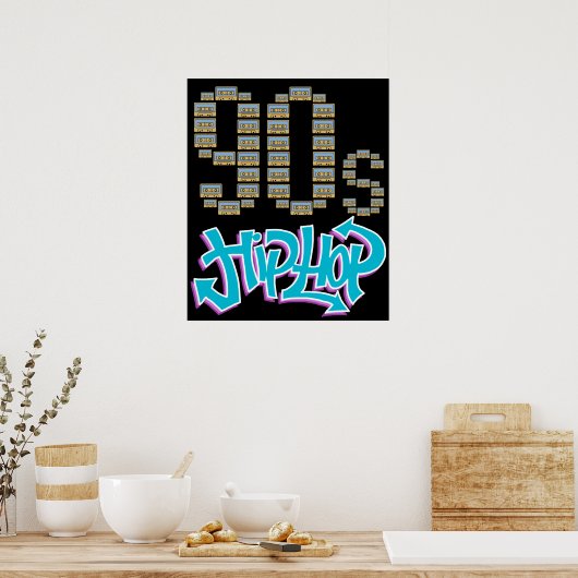 Hip Hop 90s Classic Hip Hop Poster (Keuken)