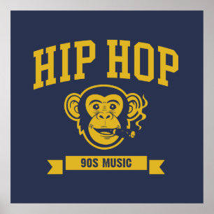 Hip Hop 90s muziek Poster