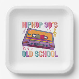 Hip Hop 90's Old School Cassette Player Birthday Papieren Bordje